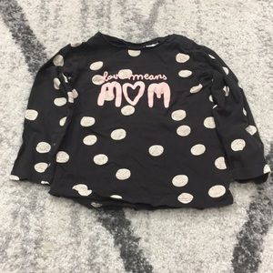 🦋FREE SHIP $50🦋 Zara Sweatshirt Polka Dot 2-3T